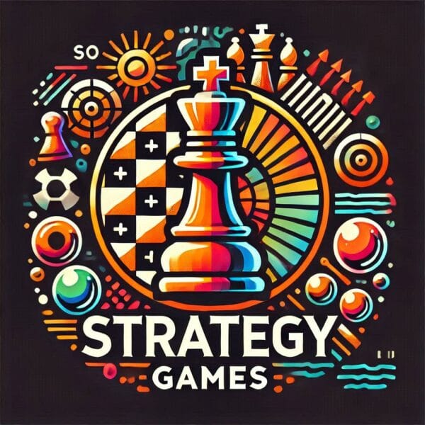 Strategy Games Logo - Plan and Conquer with Strategy Games